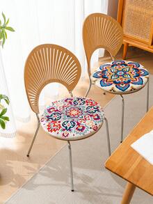 SANMOSPIN 1 chiếc đệm ngồi tròn kiểu Bohemian họa tiết hoa, có thể tháo rời và giặt được, chống trượt, tạo cảm giác thoải mái cho ghế văn phòng, ghế ăn gia đình, phòng học, trang trí nhà cửa. - Nhiều màu - Xem 11