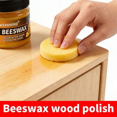 Natural Beeswax Wood Polish - Nourish & Protect Furniture, Reveal Natural Grain