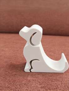 Soporte de teléfono con forma de perro negro lindo, diseño creativo y adorable, adecuado para colocación universal de teléfonos de escritorio, regalo de elección del comprador, decoración divertida para el hogar, material duradero, regalo del Día de la Madre - Multicolor - Ver 4