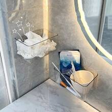 Dispensador de toallitas úmedas para baño Inodoro Montaje en Pared Caja de Almacenamiento Tranrente - Color transparente transparente - Ver 5