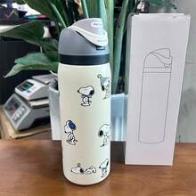 OWALA 双口户外露营水瓶，带吸管，大容量 32 盎司（约 950 毫升）双层真空保温水瓶，设计精美，做工精良，适合露营、工作、室内使用（沙滩/陆地露营必备配件），以及其他户外活动。便携式咖啡杯，适用于冷热饮，也可用于健身和骑行，防漏盖，旅行杯。 - 彩色 - 查看 7