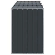 Bin Storage Unit For 3 Bins, Anthracite, 216x81x115 Cm, Steel, Single Bin Storage Unit, Bin Enclosure, Bin Cover - Màu xám đen - Xem 8
