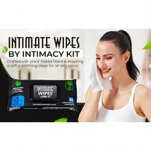 WIPES ™   By  KIT ® , 48 Large Hygiene Wipes, PH Balanced, Hypoallergenic, Fragrance Free, Infused With Vitamin-E, Chamomile & Aloe Vera, For Intimate Parts, Body & Face - 1 - Xem 4