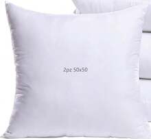 REDFLEX Utopia Bedding Set di 2 Cuscini, 45 x 45 cm Imbottitura per Cuscini, Cuscini Divano, Cuscino Interno Bianco made in italy - Bianco - Visualizzare 10