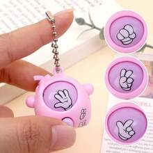 5/10/20pcs Mini Rock Paper Scissors Keychain Pendant, Creative Holiday Gift, Back To School Gifts For Friends - A - View 5