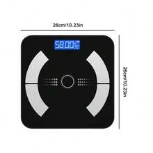 Home Digital Bathroom Scale High Precision Accurate Body Weighing Scale With 180Kg/396.8Lb Large Max Capacity, Compact Household Fitness Scale, Battery Operated Design (Batteries Not Included), Sturdy Platform For Daily Weight Monitoring For Home Use - Black - View 11
