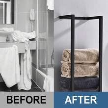 Curly Towel Rack, Bathroom Towel Rack, Wall-Mounted Metal Bathroom Storage Rack, Modern Small Space Bathroom Towel Rack Wall-Mounted Towel Storage Rack - Multicolor - View 6