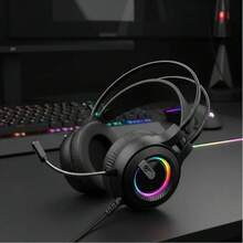 Auriculares con cable HAVIT GAMING de 3,5 mm, luces RGB COOL SHARE, altavoces magnéticos de 50 mm de alta calidad, almohadillas que se ajustan perfectamente a los oídos, reducción de ruido pasiva y control de volumen de alta precisión mediante rodillo. - Ver 6