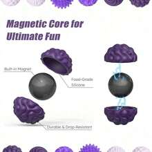 4/6/8/12pcs Magnetic Sensory Fidget Balls, Silicone Shell, Stress Relief Toys, Suitable For Adults And Teenagers, Relieve Hand Pressure, Alleviate Anxiety, Especially For Autism, ADHD, Anxiety Patients, Unisex Christmas Gift, Fun Stress Relief Magnetic Balls, Adult Hand Massager Gift, Suitable For Thanksgiving, Birthday, Christmas And Other Occasions. - 8 chiếc màu đen - Xem 2