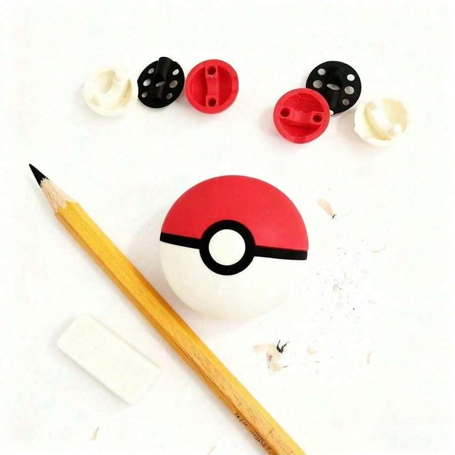 pokemon 30个创意精灵球橡皮擦，新款3D可拆卸精灵球橡皮擦，清洁力强，不易产生碎屑，可连接，可爱学生文具橡皮擦，适合作为学生儿童奖品和礼物，绘画用品 - 彩色 - 查看 1