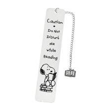 1 chiếc bookmark Snoopy bằng thép không gỉ phổ biến năm 2026, với kết cấu kim loại tinh tế và đẹp mắt, hình in rỗng dễ thương và bền, nhẹ và bền mà không bị cong vênh. - Nhiều màu - Xem 2