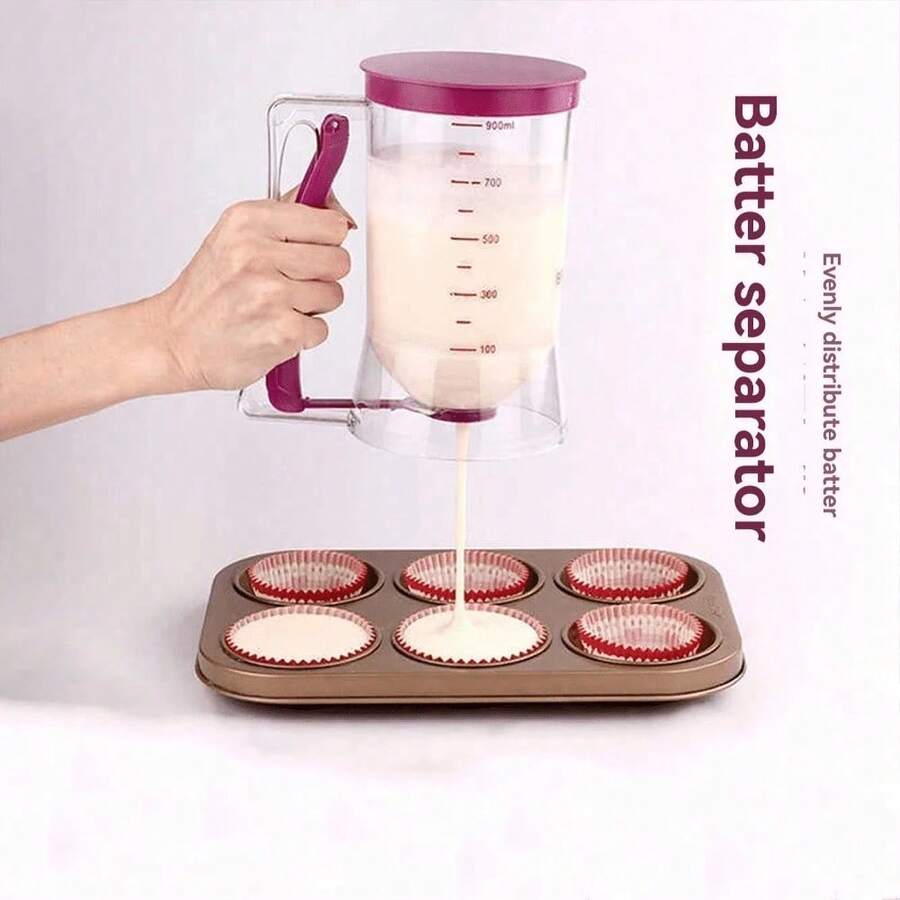 Pancake Batter Dispenser With Handle, Baking Tool For Pancakes, Cupcakes, Waffles & Muffins, Kitchen Baking Accessory - 查看 1
