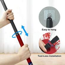 1 pieza Reemplazo de mango de trapeador de alta calidad - Fácil de ensamblar, plástico/metal, compatible con modelos de trapeador giratorio y exprimido fácil de O-Cedar de 1 tanque/2 tanques - Rojo - Ver 7