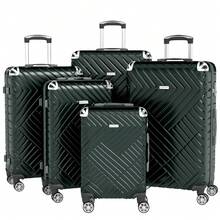 YSTYLE Large Luggage Suitcase Sets 5, 20/26/28/30/32Inch Suitcase Set, Dark Green Durable ABS Hardside Suitcase With Slient Spinner Wheels, TSA Lock, Suitcase Spinner Suitcase Durable Travel Luggage Multifunctional Travel Suitcase Hardshell Suitcase Suitcase Luggage Carry-On Suitcase Travel Essentials For Men For Women For Vacation For Business Large Capacity Travel Essential Travel Accessories Travel Organizer Travel Stuff - Màu xanh lá cây đậm - Xem 10