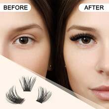 120pcs Individual Lashes For DIY Eyelash Extension, Criss-Cross Thick & Soft Daily Lashes, Delicate Natural Look False Eyelashes - C - View 7