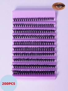 Bộ nối mi tự làm dung lượng lớn, dày dặn, tự nhiên, dễ sử dụng. - màu đen - Xem 5