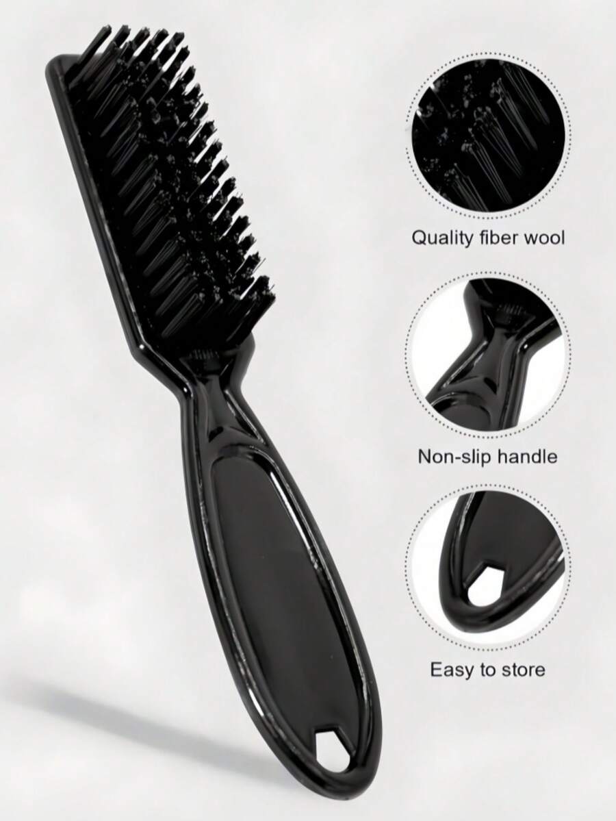 Bộ 3/5 lược mini, thích hợp cho tóc dầu, tóc xoăn, tạo kiểu râu và sấy khô; 1 bàn chải vệ sinh máy cắt tóc, bàn chải làm móng, dùng để vệ sinh máy cắt tóc; Bàn chải vệ sinh máy cắt tóc mini, bàn chải vệ sinh máy cắt tóc, bàn chải râu kiểu cổ điển, bàn chải làm sạch tóc gáy, lược chải đầu dầu cho nhà tạo mẫu tóc, máy tỉa râu. - Nhiều màu - Xem 1