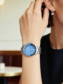 ES5353 Fossil Blue Stainless Steel 3-Hand Watch - Blue - View 4