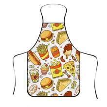 1 chiếc tạp dề in hình hoạt hình ngộ nghĩnh về đồ ăn nhanh, tạp dề in hình hamburger, khoai tây chiên, pizza, hình vẽ tay các món ăn ngon, tạp dề nấu ăn bền chắc, phù hợp cho thợ làm bánh, thợ trang trí bánh, người yêu thích nướng BBQ, người làm vườn, họa sĩ, thợ làm móng - Món quà hoàn hảo cho gia đình và đầu bếp chuyên nghiệp. - Nhiều màu - Xem 7