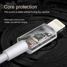 20W快速充電適配器附3.3英尺快速充電線，支持高效數據同步，兼容 14/13/12/11系列，手機和平板通用牆充套裝 - 查看 3