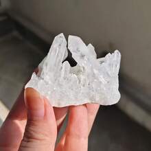 1件独特的透明水晶簇 - 天然多面体石，家居装饰和灵性水晶收藏品，乔迁和节日礼物，半透明水晶，闪闪发光，高品质水晶 - 彩色 - 查看 3