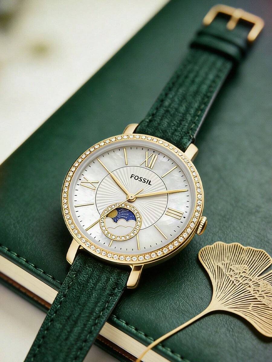 FOSSIL Stainless Steel Business & Party Essential Watch, Minimalist & Fashionable Style ES5244 - Gold - View 1