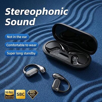 森阳新款2026开放式无线耳机，360°环绕立体声，高清通话，超长续航，运动夹式蓝牙耳机，情侣时尚耳机，适用于和安卓手机，送礼佳品