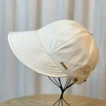 1pc Women's Summer Sun Hat With Ponytail Holder, Multifunctional, Slimming, Can Hang Mask, Open-Style Sun Hat,Beach,Travel - Multicolor - View 12