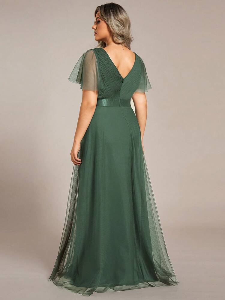 high-neck ruched mesh bridesmaid dress high-neck ruched mesh bridesmaid dress High Neck Chiffon Sheath Ruched  Bridesmaid Dress in Bronzer