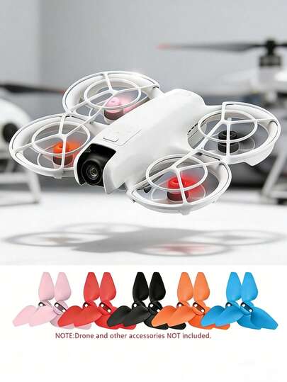 [2016S Propeller] Compatible Replacement Blades For Mini Pocket Drone | Durable PC Material, 5-Color Options, Lightweight Remote Control Toy Accessories (Drone Not Included)