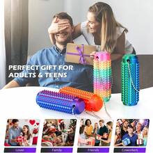 Juguete antiestrés de alivio de dolor con rodamiento giratorio impreso en 3D, estimulación portátil del dolor, juguete de llavero rompecabezas de alivio de ansiedad y estrés, suministros para fiestas/juguete creativo para adolescentes/juguete de alivio de estrés para adolescentes - Multicolor - Ver 8