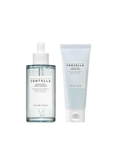 SKIN1004 [Bundle] Madagascar Centella Hyalu-Cica First Ampoule 100 Ml + Hyalu-Cica Sleeping Pack 100 Ml