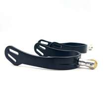 1 Pair Professional Equestrian Rowel Spurs, Smooth Rotation, Suitable For Horse Racing Training, Riding Competition Equipment, Horse Riding Gear - Black - View 4