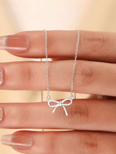 1 chiếc vòng tay nơ thời trang bằng bạc Sterling S925, món quà trang sức thích hợp cho bé gái, dịp tốt nghiệp, sinh nhật, phụ kiện đeo hàng ngày, quà tặng dự tiệc.