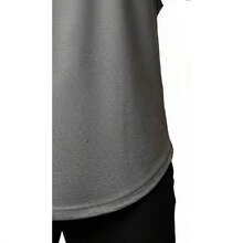 Abruptto Men's Oversized Longline Tank Top Workout Gym Bodybuilding Casual - Gris - Ver 6