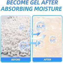 Moisture Absorbers For Bathrooms Basements Rvs And Closets Leakproof Desiccant Dehumidifier Bags - 25 Gram - View 5