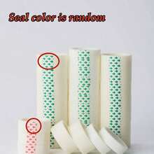 24 Rolls Of Clear Stationery Tape, Small Tape, Small Flower Pattern Tape. This Is An Office And Student Stationery Tape, Suitable For Office And School Use. - Default - View 7