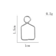 100pcs Chandelier Connectors Clips Pins Fastening Crystal Chandelier Replacement Parts Buckle Hook Fishing Snaps Fast Lock Clips - Clip Buckle - View 3