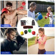 Boxbollen Boxing Fight Ball Punch Exercise Head Band Reflex Speed Training - Multicolor - View 3
