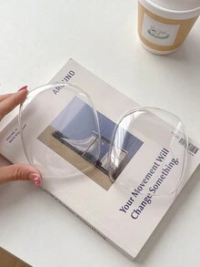 1pc Apple Slime Soft Anti-Scratch Transparent Protective Case, Compatible With Max, TPU Wireless Shock-Proof Earphone Protective Case - Clear - View 3