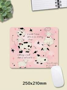 1 pieza, alfombrilla de ratón de cuero sintético con estampado de conejo rosa de dibujos animados para portátil y escritorio, antideslizante y resistente a las manchas, lavable, rosa grande, estilo lindo de chica, adecuada para escenas de juego/oficina/estudio, regalos de cumpleaños, regalos de graduación, cuadrada, redonda. - Ver 14