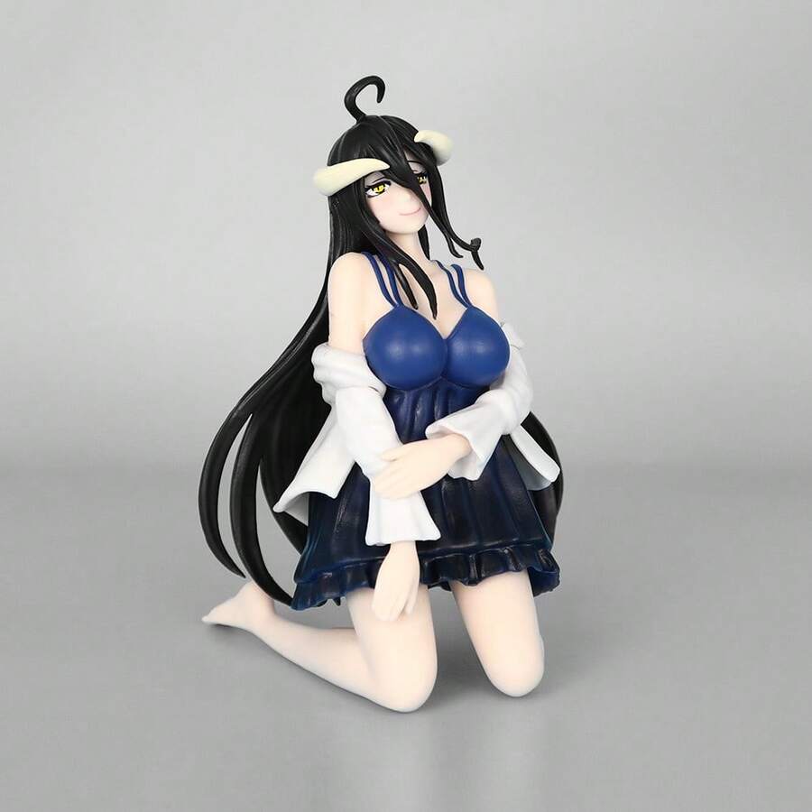 New Albedo Kneeling Anime Girl Figure, Overlord PC Case Desktop Ornament Prize Figure - 跪姿雅兒貝德[袋裝] - 查看 1