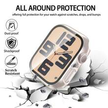 Dây đeo đồng hồ nam châm và ốp lưng tương thích với Apple Watch 40mm 41mm 42mm 44mm 45mm 46mm 49mm cho nữ/nam, dây đeo Milanese dệt thép không gỉ, ốp bảo vệ bao phủ toàn bộ cho Series Ultra SE 11/10/9/8/7/6/5/4/3/2/1 - màu ánh sao - Xem 5