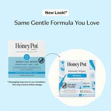 Honey Pot Company - Feminine Wipes - Individually Wrapped - Daily PH Balancing, Fragrance & Sulfate Free Wipes For Intimate Parts, Body, Or Face - Hygiene Products - Sensitive - 15 Ct (Pack 3) - Sensitive - View 6
