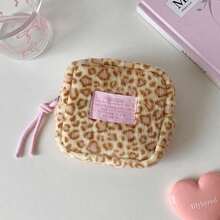 High-End Leopard Print Makeup Bag Sanitary Napkin Storage Bag Travel Portable Bag - Random Color - View 3