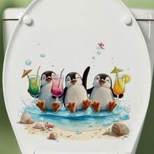 Cute Penguins Wall Stickers For Bedroom Playroom Classroom Wall Decorations Home Indoor Window Door Decor Wall Art Decor - A - View 9