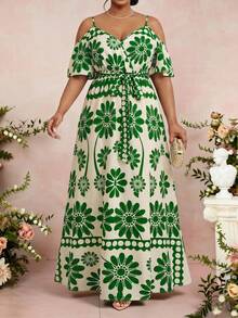 Fleurora Spring And Summer Elegant Commuting Office Casual Boho Casual Outing Colorful Knitted Spaghetti Strap Ball Gown Belted Cami Dress Long Short Sleeve Plus Size Dresses Resort Wear Women Classy Outfits For Women Beach Vacation Boho Women Clothing Vacation Dress Vacation Outfits Women Dresses For Women Elegant Vacation Outfits Woman Summer Outfits For Women,Beach Dress Sundress,Holiday Outfits - Multicolor - View 5