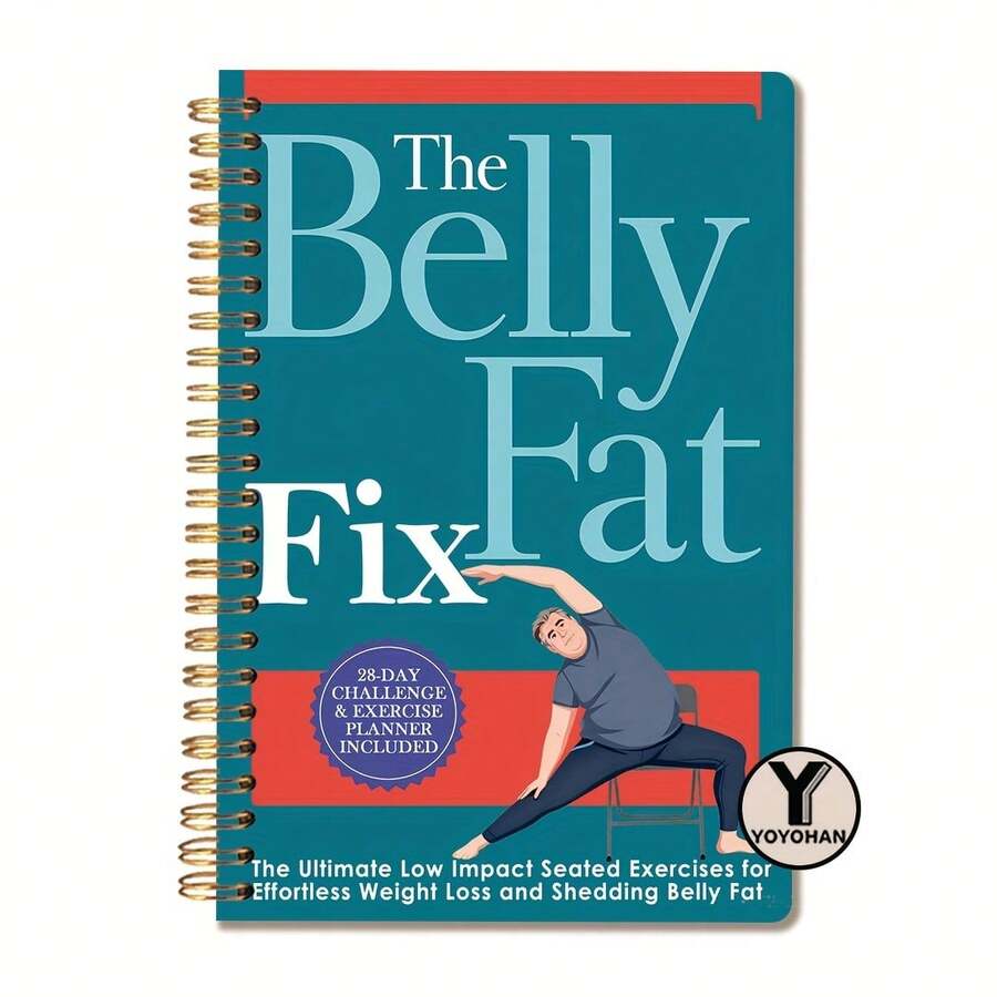 1 Book - 30-Day Abdominal Fat Reduction Challenge Planner - Exercise ...