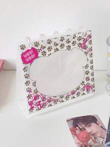 1 Gói Giá Trưng Bày Hình Nấm 3 Inch Dành Cho Học Sinh, Quạt Thẻ, Thẻ Lịch Để Bàn Trong Suốt Hai Ngăn, Sổ Lưu Niệm Ảnh. - Nhiều màu - Xem 15