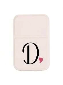 Foldable Portable Makeup Mirror With Black Art Letter Heart Pattern, White Mirror, With Stand, A-Z Letter Makeup Mirror, Travel Mirror, Beauty Product, Desktop Makeup Mirror, Rectangular Desktop Portable Makeup Mirror, Foldable Minimalist Makeup Mirror, Ideal Gift For Women, Mothers And Teachers - Multicolor - View 22